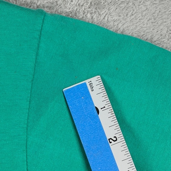 Vintage The Simpsons Shirt Mens Large Green Bart Peace Man 1990 Single Stitch * - Picture 10 of 11